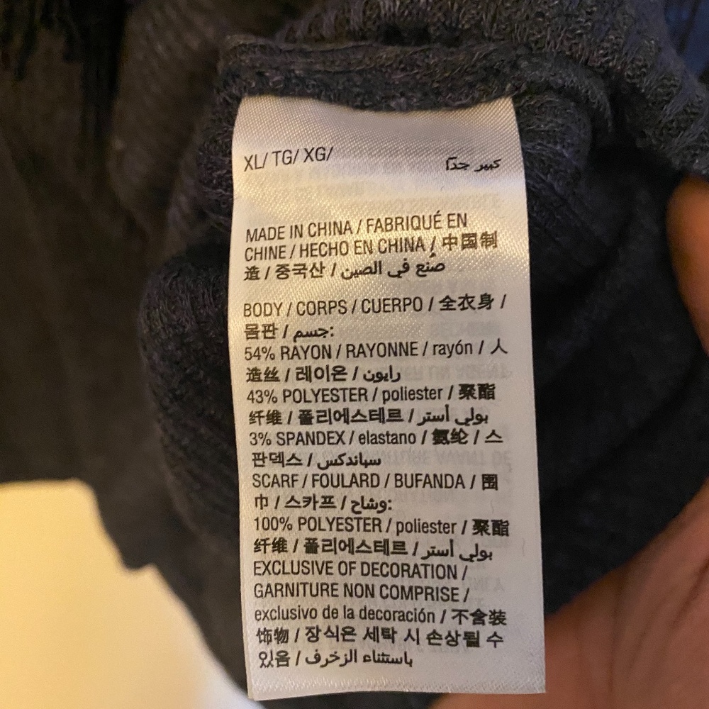 Style & Co 2 Piece Sweater NWT Sz XL Navy - Picture 2 of 5